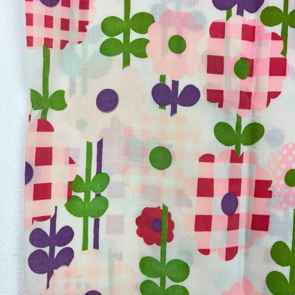 Vintage 1960/70's Floral 3 Piece Curtain Set